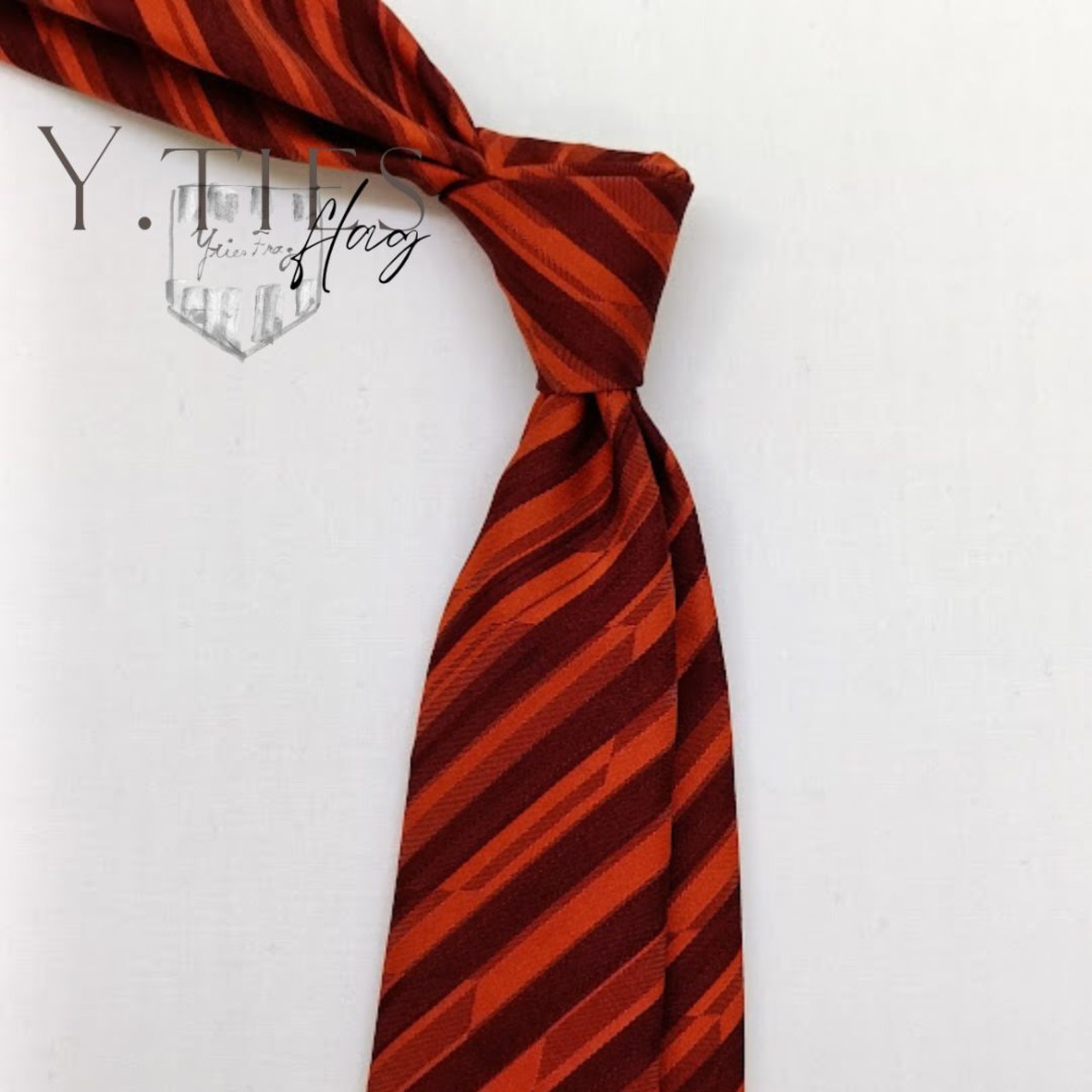 着物地/和柄ストライプ/レディースネクタイ