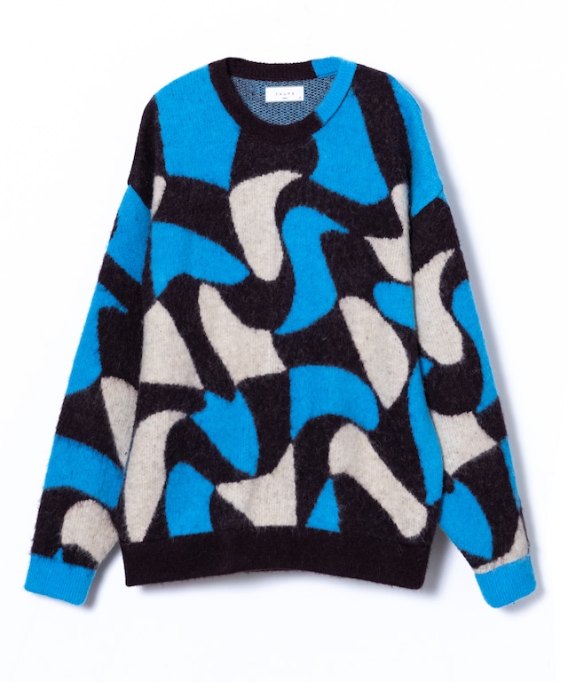 WAVY JQ CREW NECK KNIT (BRN)