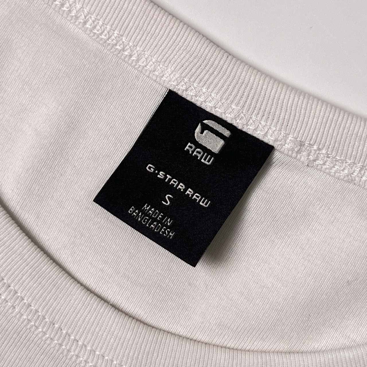 G-STAR RAW ジースターロウ 半袖 Tシャツ S/ホワイト メンズ