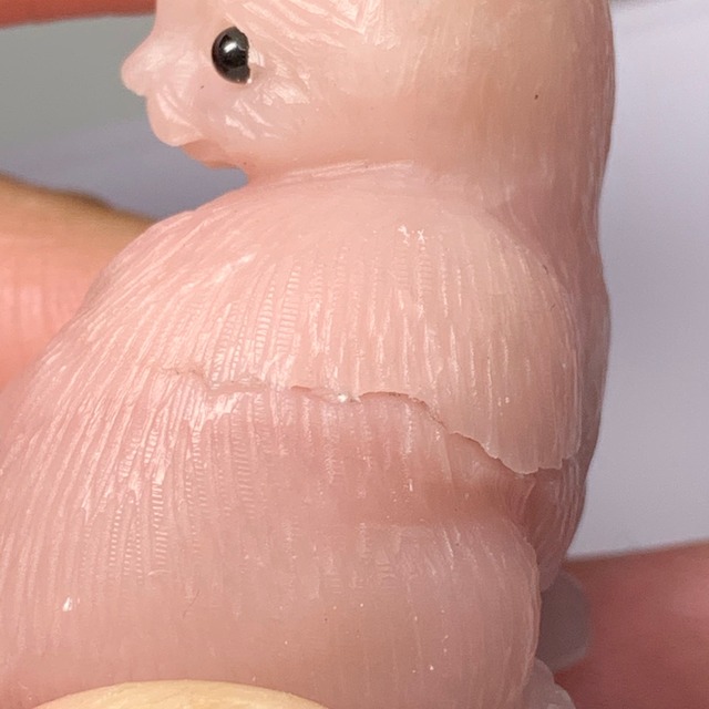 18.訳ありピンクオパール猫・インテリア