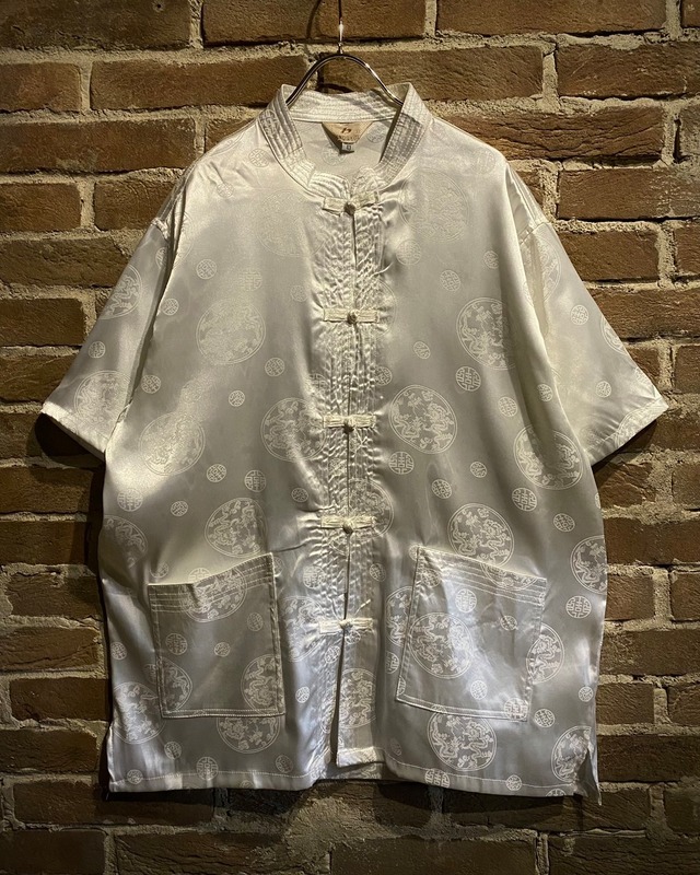 【Caka act3】Dragon Pattern Vintage S/S China Shirt