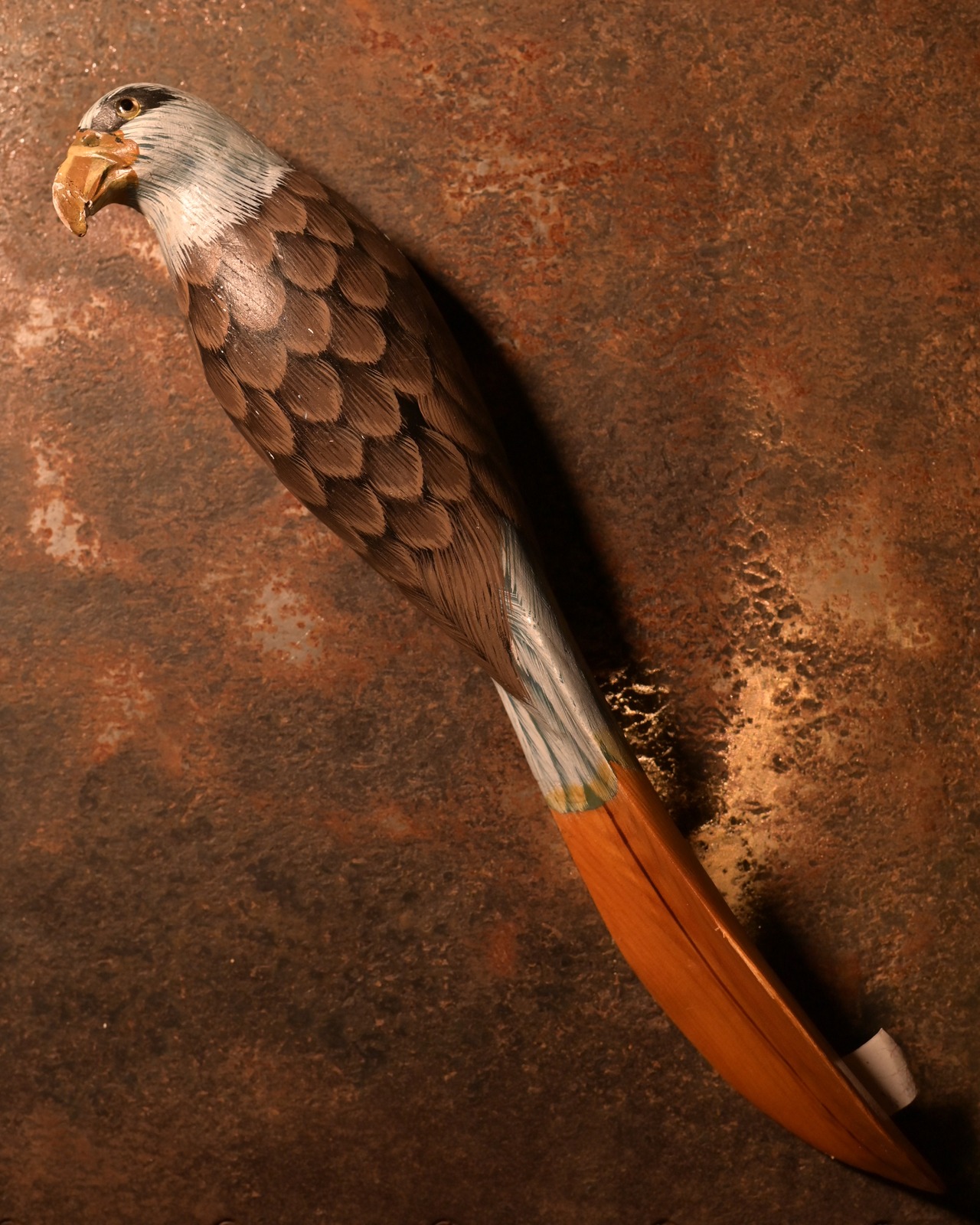 ヴィンテージ雑貨 木製靴ベラ 鷹