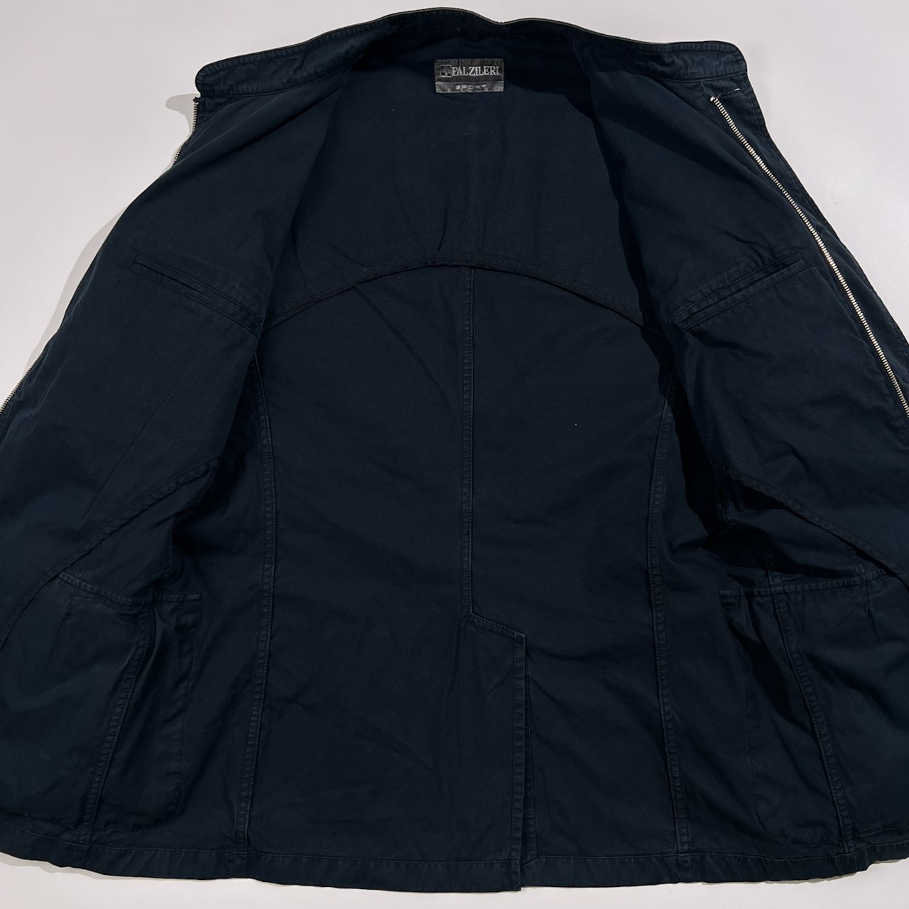 PAL ZILERI パルジレリ サファリ ジャケット サイズ 50 /ネイビー/イタリア製/ビンテージ