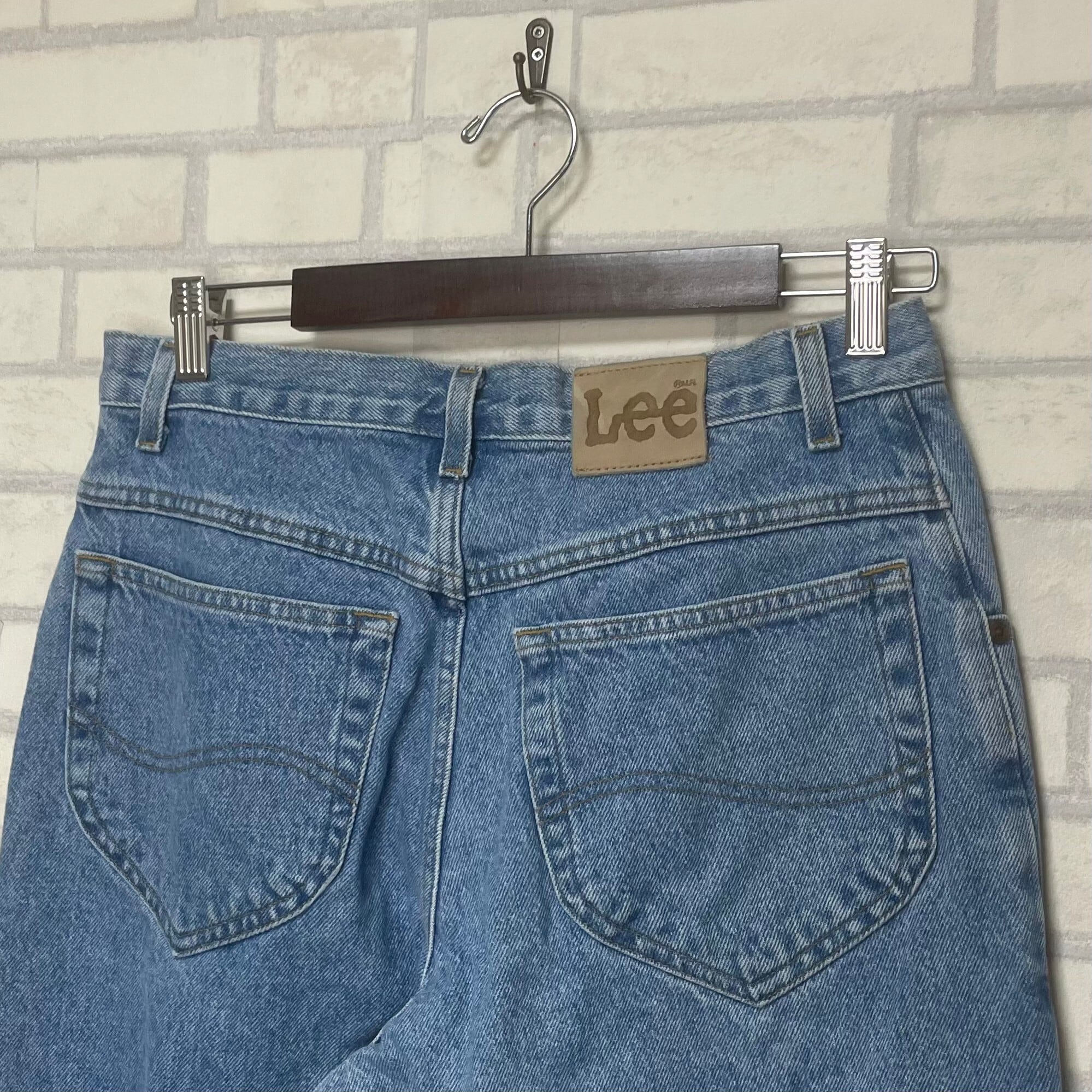 W30×L30#裾上げ済み】Lee デニムパンツ 革パッチ | 古着屋OLDGREEN