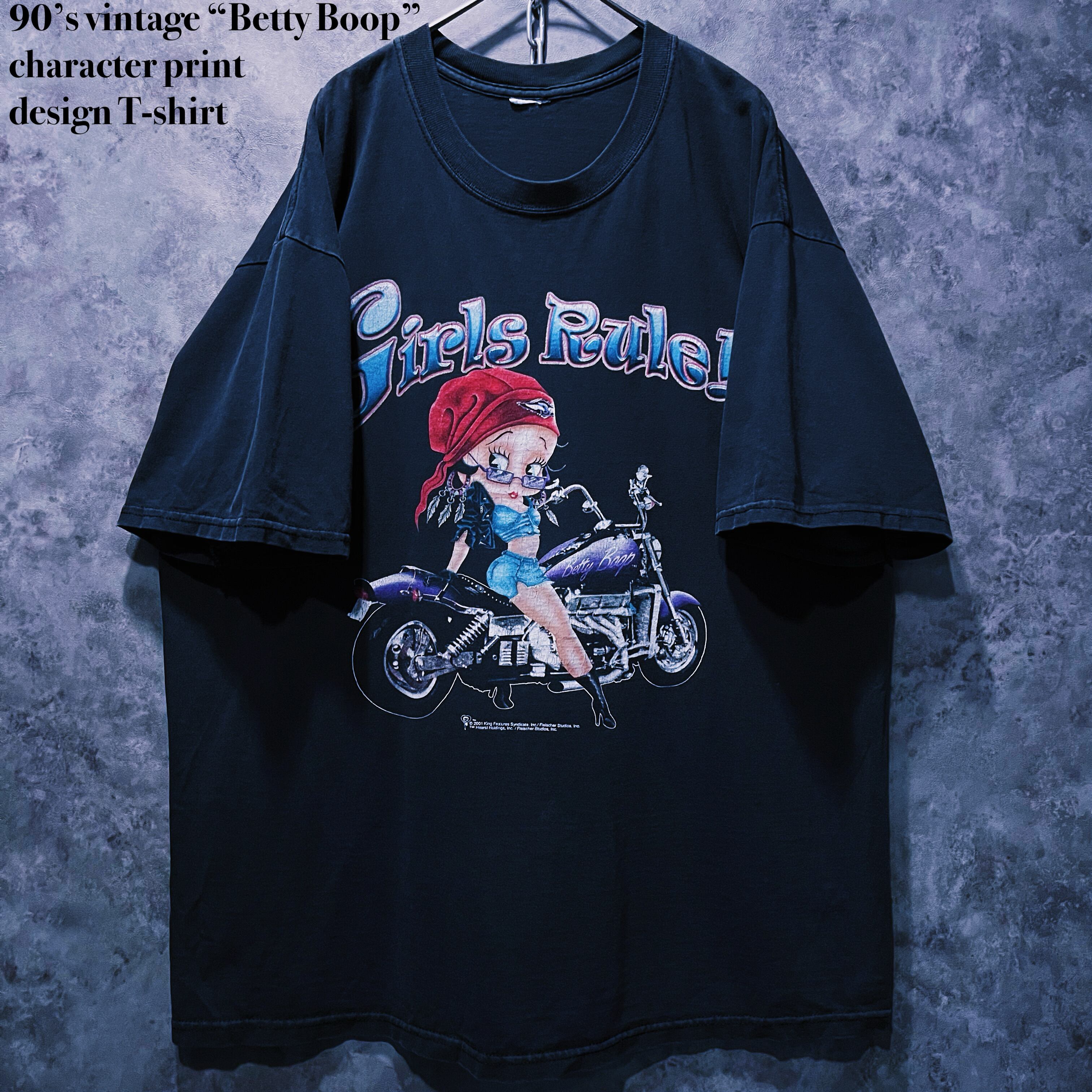 【doppio】90’s vintage “Betty Boop”character print design T-shirt