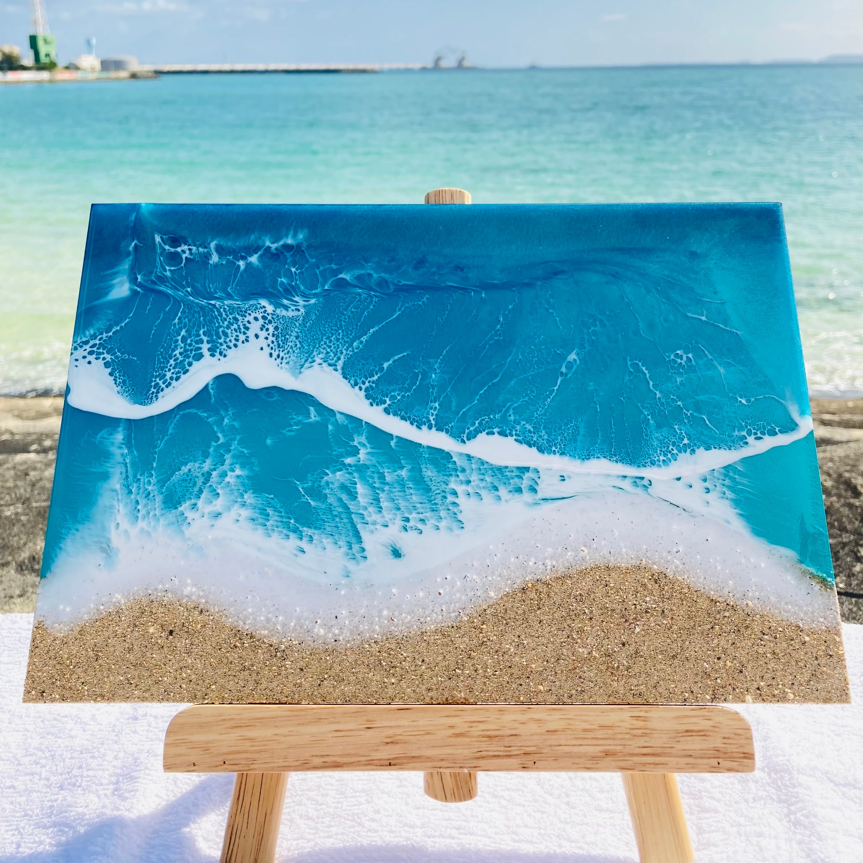 レジンアート海 海アート 30×20センチ - その他