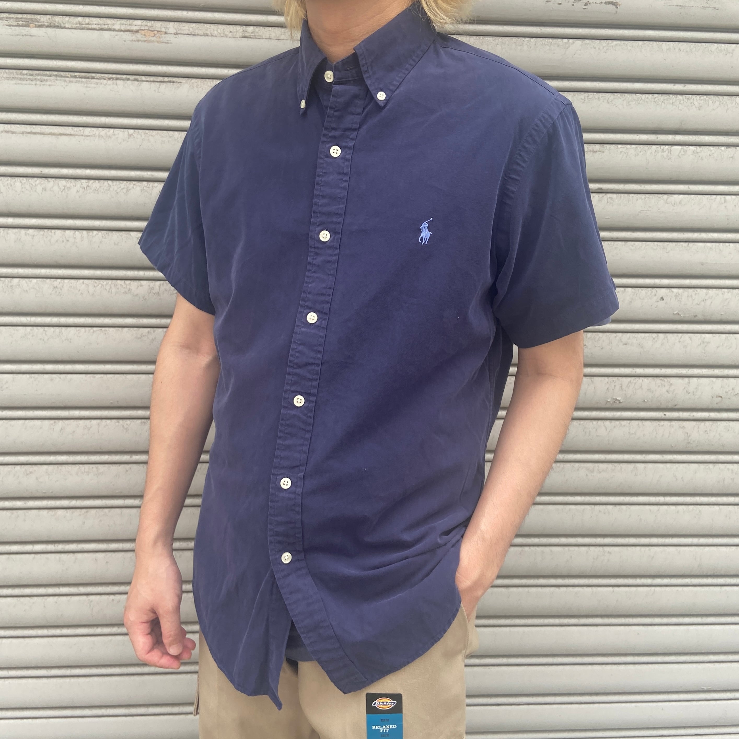ラルフローレン CALDWELL シルクコットンオープンカラーシャツ ポニー