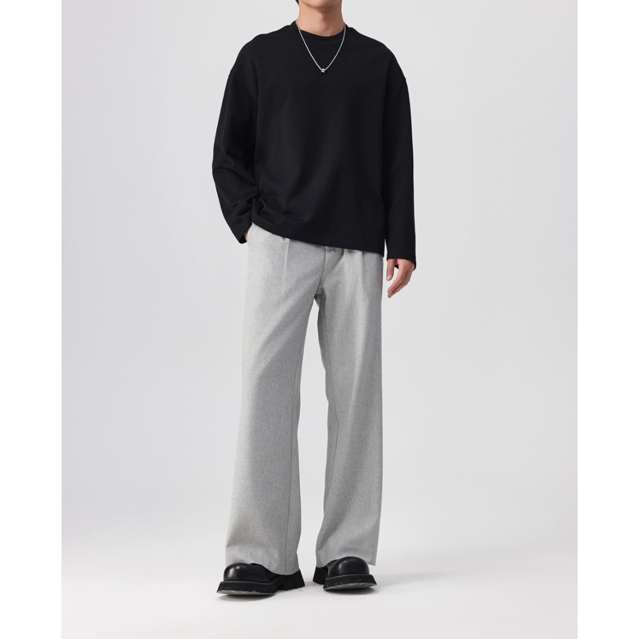 クルーネック レギュラースウェットシャツ af0423
