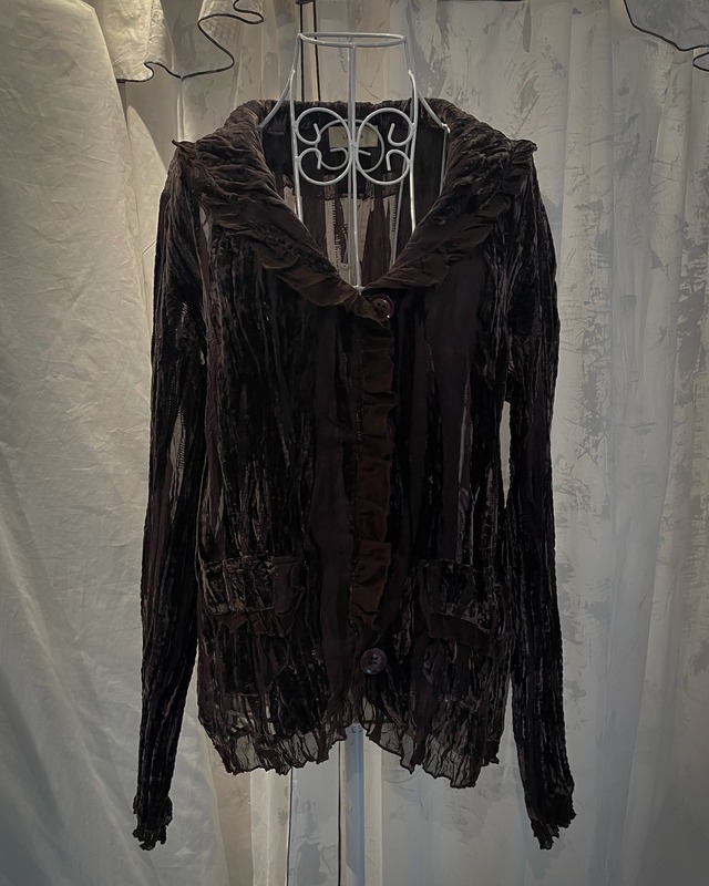 Brown Lace Cardigan Jacket Queens