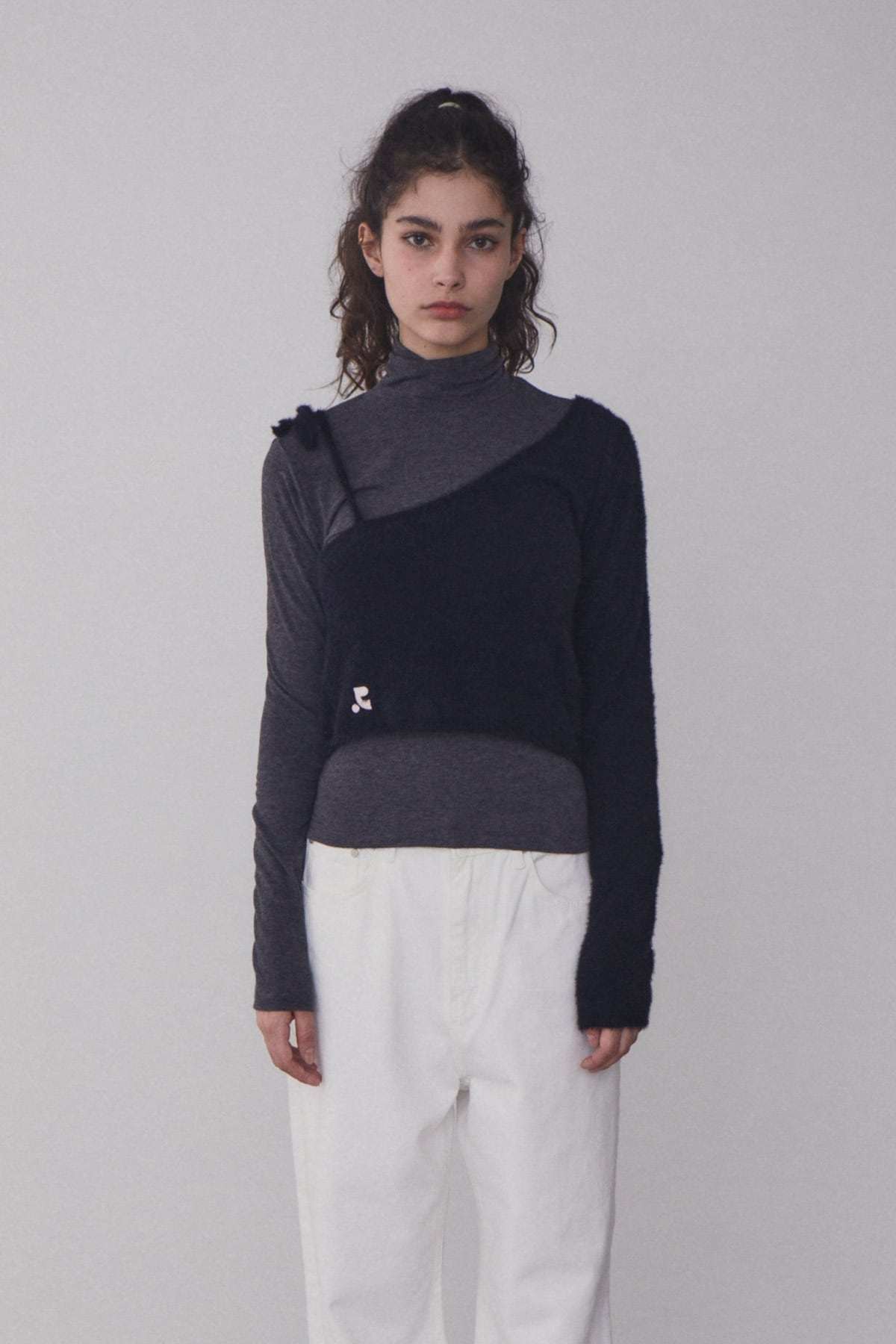 Rest\u0026Recreation UNBALANCE LAYERED KNIT