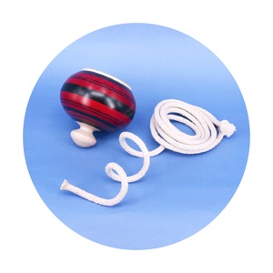 《 津軽系・小島利夏 工人 》ずぐり独楽（こま）　2寸5分