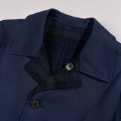 BROOKS BROTHERS ブルックスブラザーズ ブラックウォッチ リバーシブル バルマカーン コート サイズ 36/46/170/96B /ネイビー