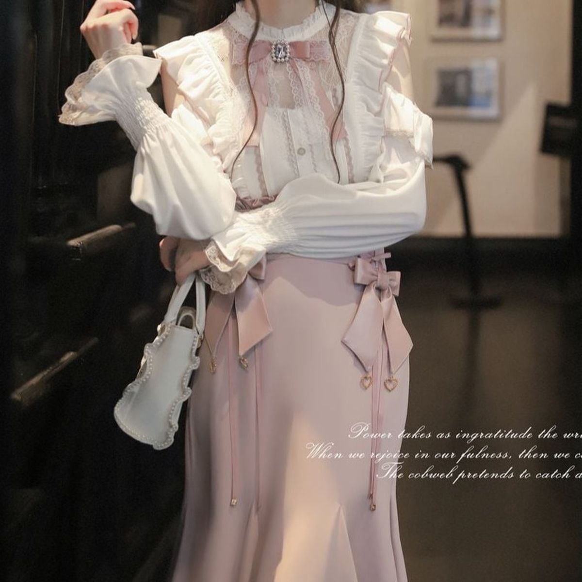 量産型ロングスカートセットアップ：トップス(ピンクver.) | Maiden's Rêve