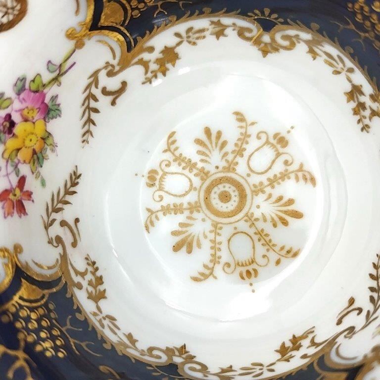 美品 素敵 コールポート バットウィング コバルト トリオ カップ