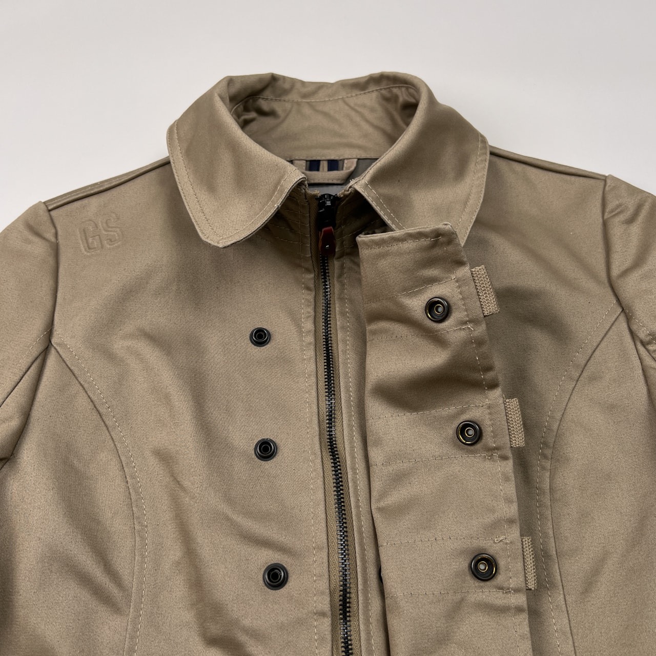 美品 G-STAR WOMEN ジースター ウィメン ベルト付き トレンチ風 ショート コート ジャケット サイズ S /レディース/ベージュ