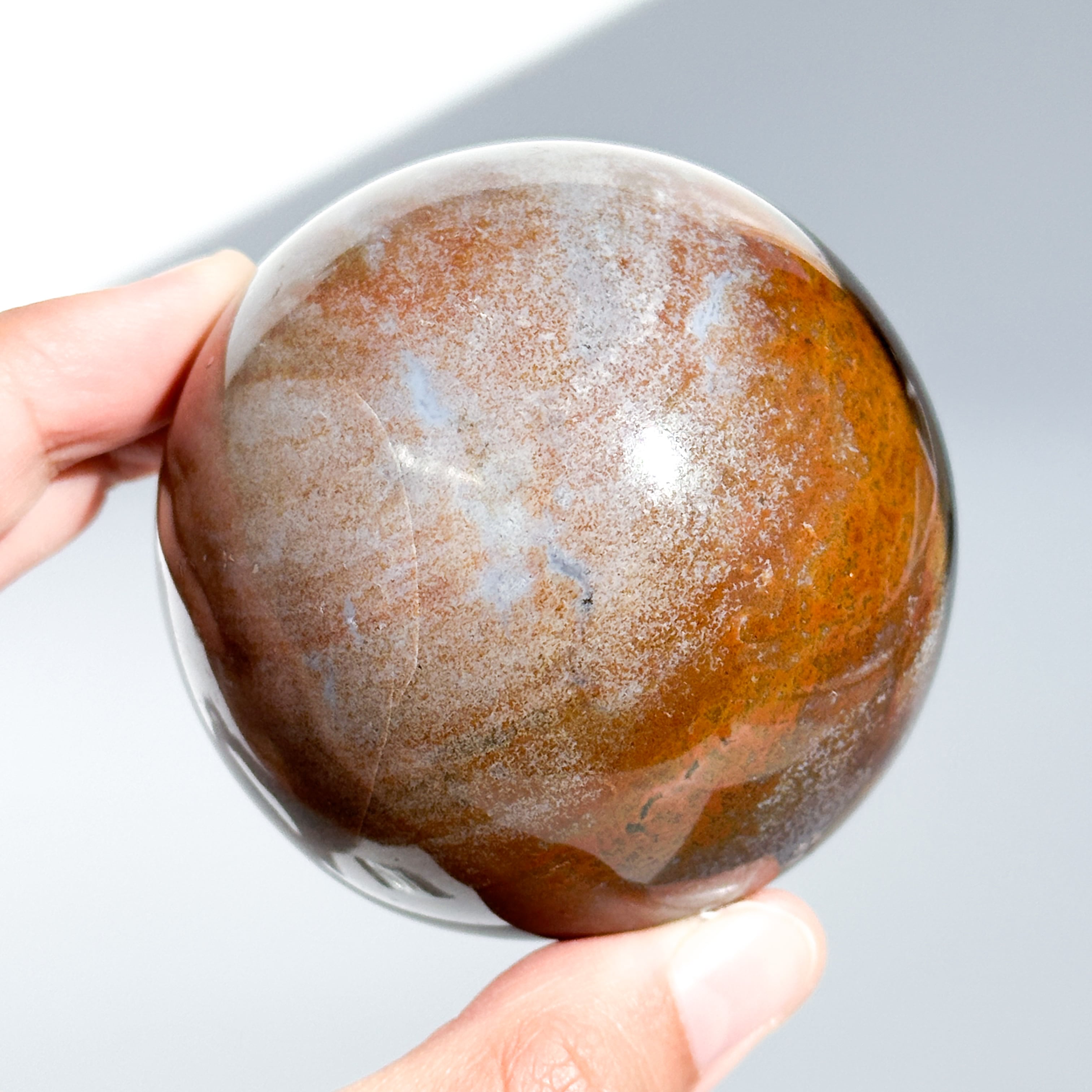 hhkk様　高品質　ユニコーンジャスパー　スフィア　オーシャンジャスパー好きにも オーシャンジャスパー スフィア11◇Ocean Jasper◇天然石・鉱物