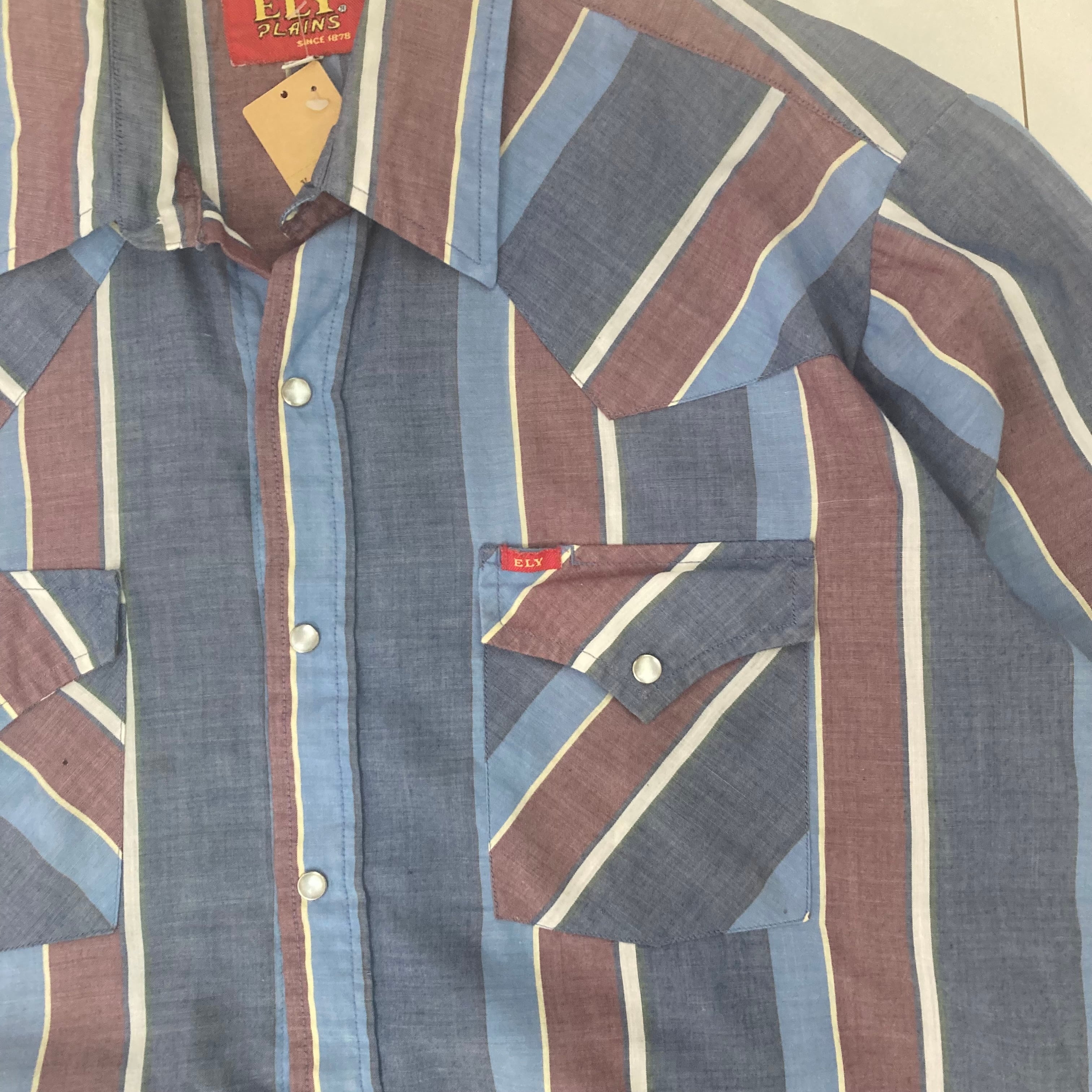 70's】ELY ウエスタンシャツ L Vintage | 古着屋OLDGREEN 70's】ELY ウエスタンシャツ L Vintage | 古着屋OLDGREEN