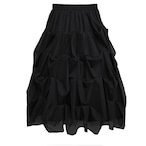 High-waisted plain mesh patchwork skirt(ME078)