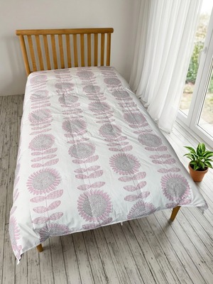 羽毛肌掛ふとん　アウリー【シングル】【ピンク】【ブルー】