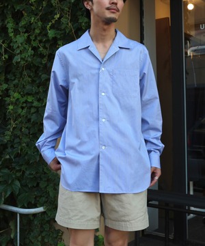 UNIVERSAL PRODUCTS. / 263-60303 L/S DRESS SHIRTS (BLUE)