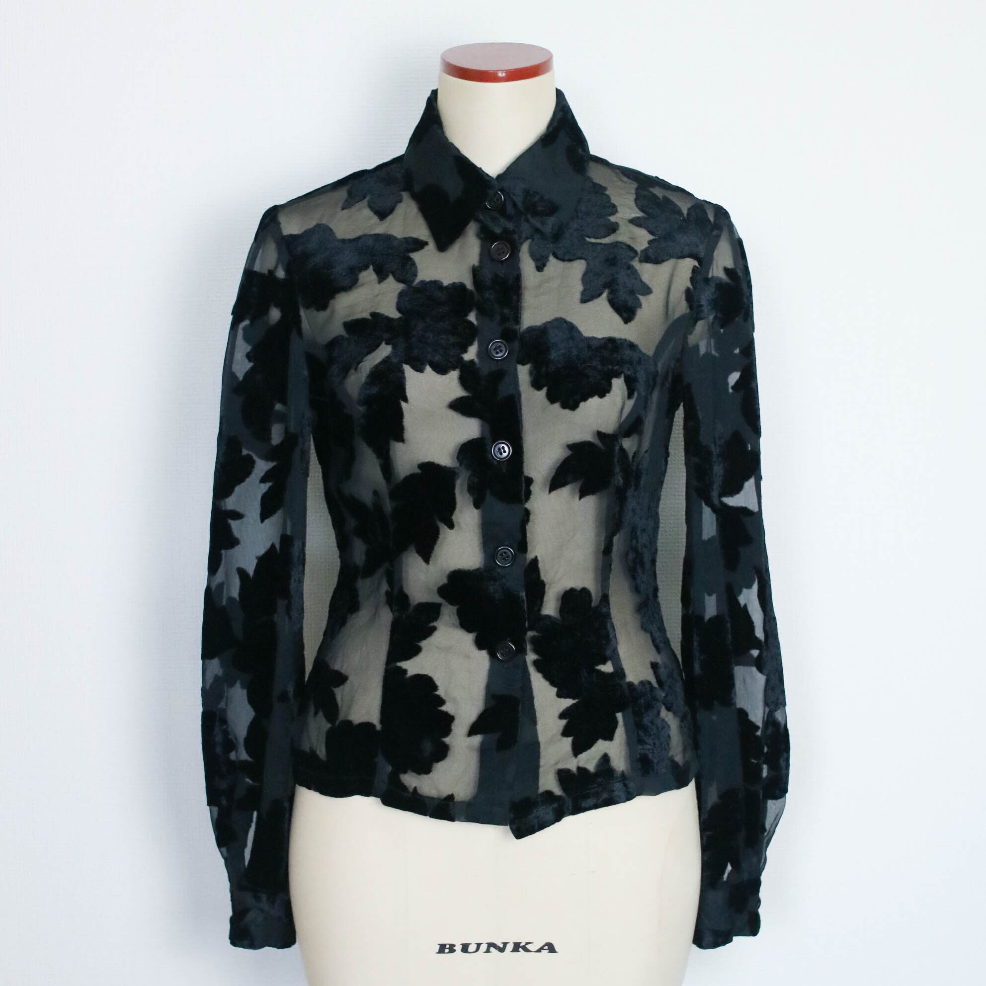 sheer shirt jacket L