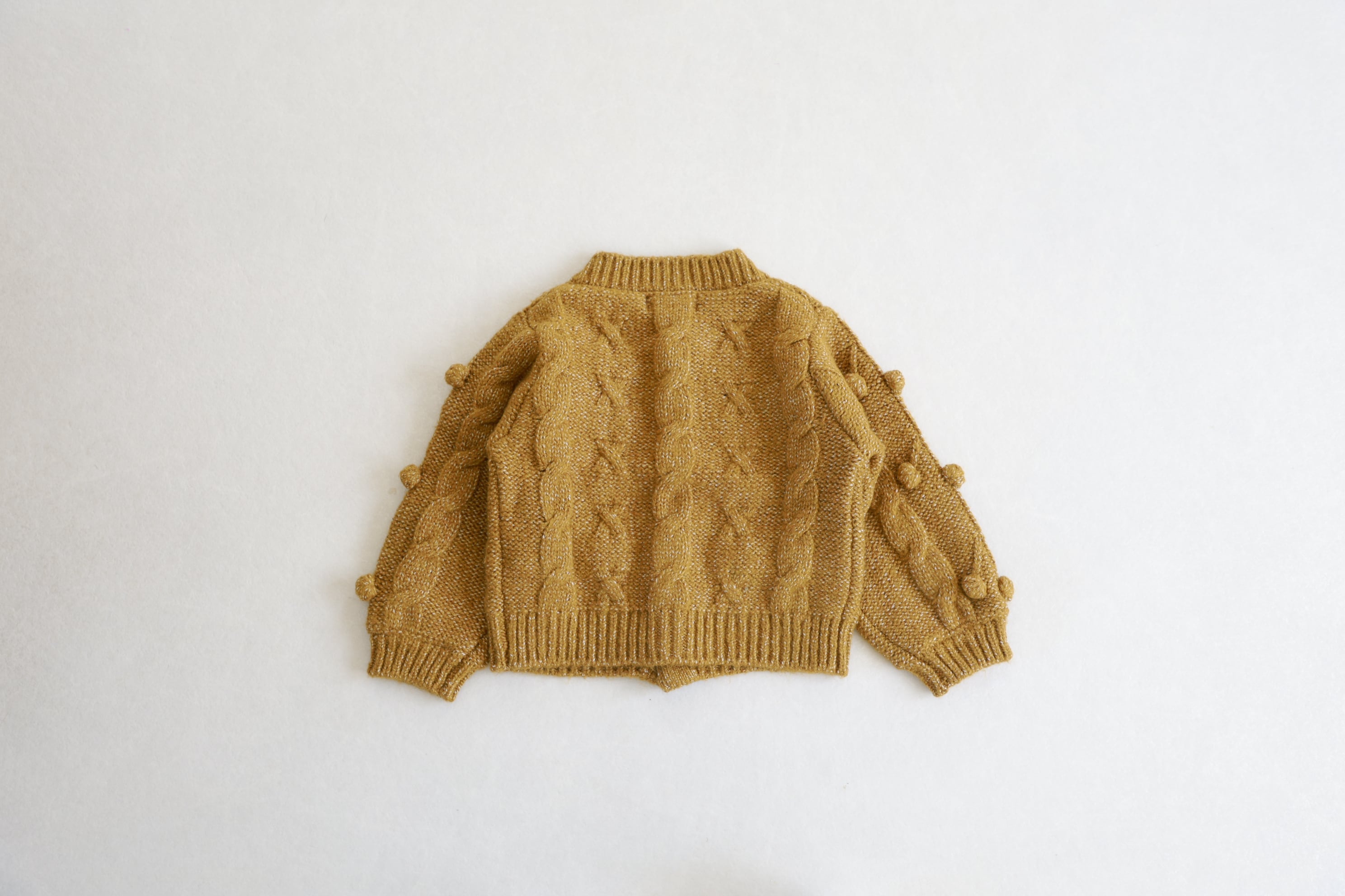 Rylee & Cru ライリーアンドクルー ボブルカーディガン 4-5Ｙ Rylee + Cru (ライリー アンド クルー) / BOBBLE CARDIGAN / GOLDEN