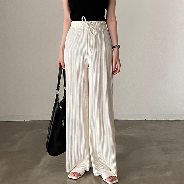 ドレープワイドレッグパンツ　10816