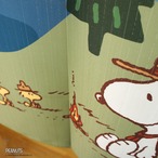 【受注生産】 のれん PEANUTS Bonfire 幅85×丈90cm 93878