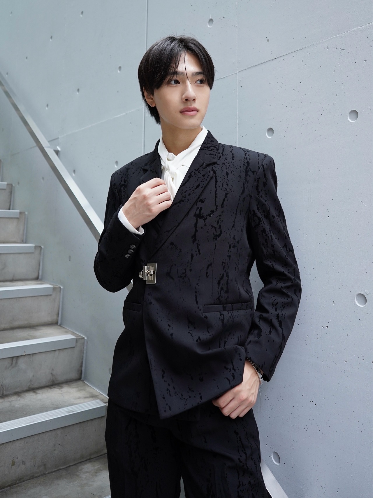 ALUDE SELECT】paint tailored jacket set up | 【ALUDE】韓国メンズ 