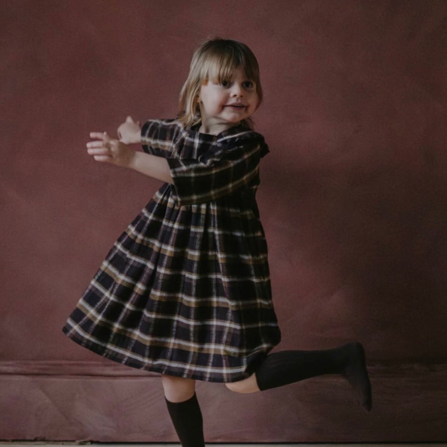 4-5y】THE SIMPLE FOLK / The Plaid Dress AW23 | amie 