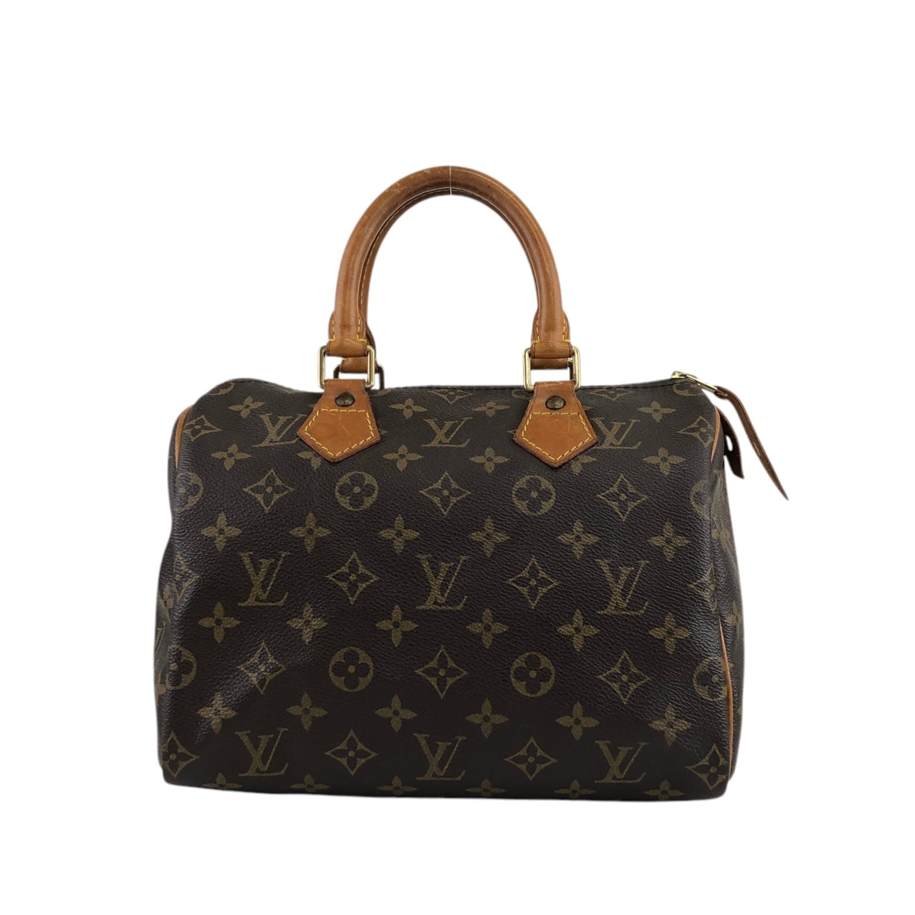 LOUIS VUITTON ルイヴィトン モノグラム ハンドバッグ ブラウン PVC