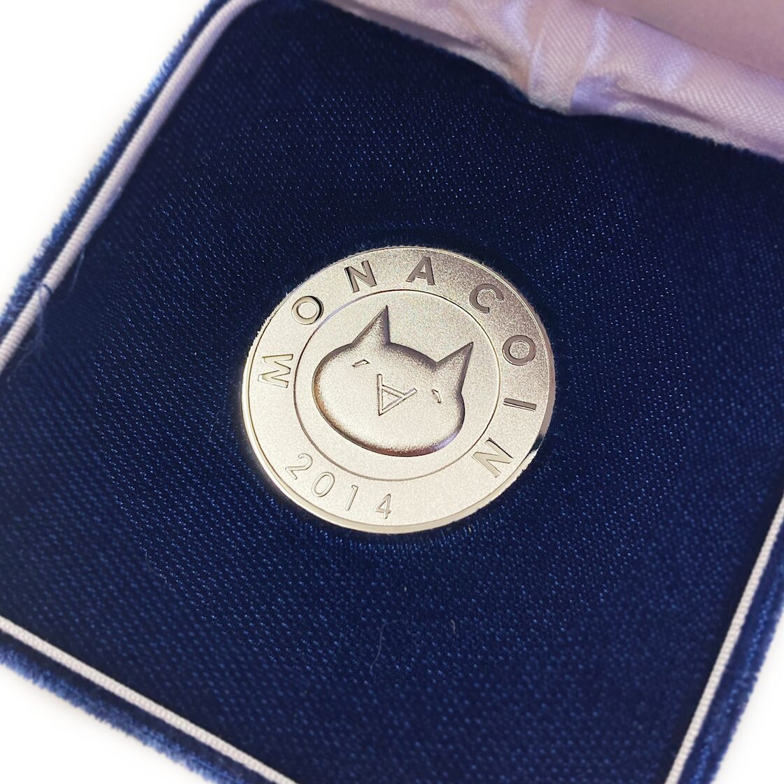 純銀MONA（造幣局検定入り） / Pure Silver Monacoin with Japan Mint Stamp / CR-0014 モナコイン
