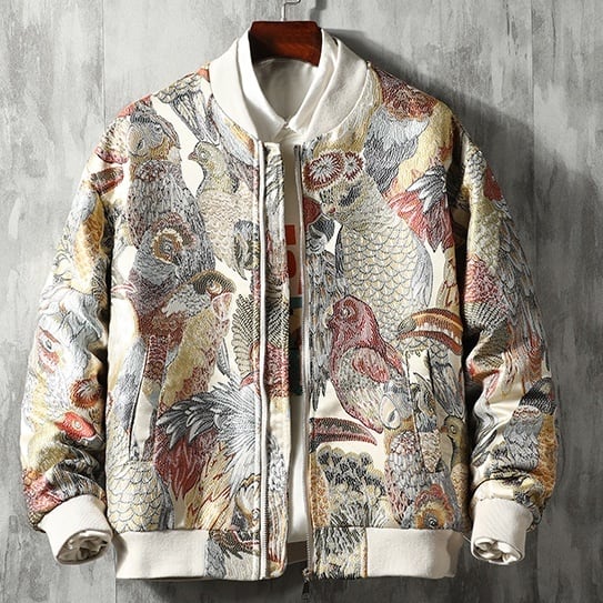 レトロクールジャケット(中生地キルティング素材)【G2111】