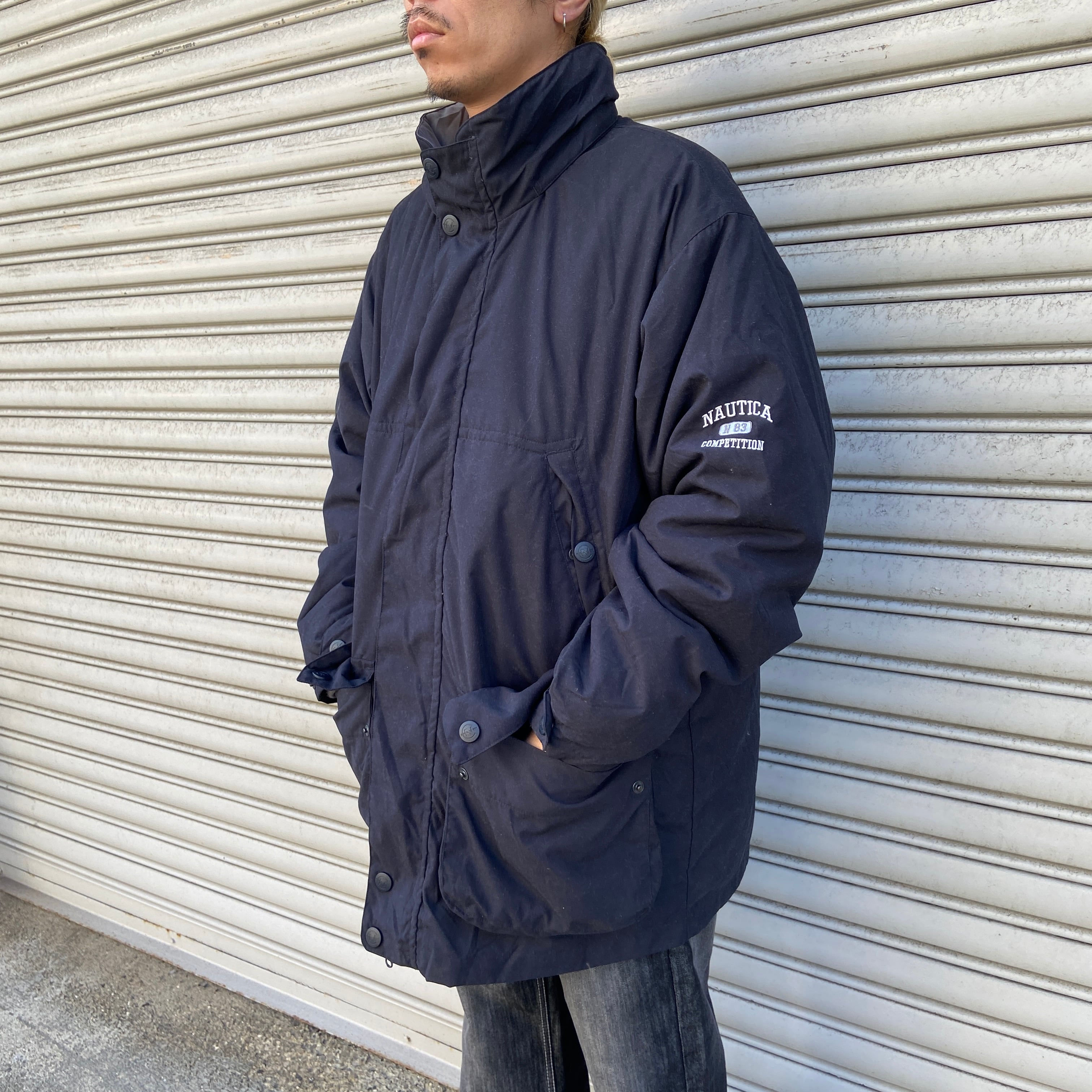 NAUTICA COMPETITION ライナー付き中綿入りジャケット L 濃紺 NAUTICA COMPETITION ライナー付き中綿入りジャケット L 濃紺