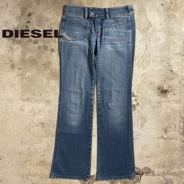 【DIESEL】90’s made in Italy bootscut flare denim pants/ディーゼル 90年代 イタリア製 ブーツカット フレア デニム パンツ/msize/#0726/osaka