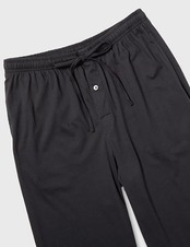 パジャマ ボトムス ニット コットン メンズ ブラック M