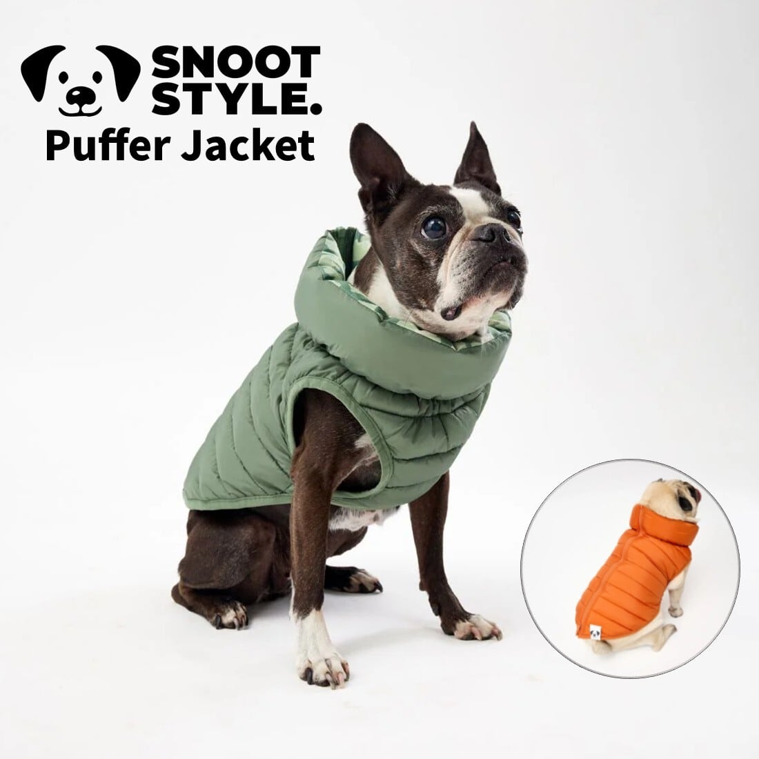 オーストラリア発・スヌートスタイル【パファードッグジャケット】【Snoot Style】【Puffer Jacket】