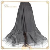 社交ダンス 衣装 スタンダード スカート パニエ ペチコート レッスンウェア 無地 ICHIOKU イチオク ブラック系 黒 シンプル 差し色 上品 スカート丈 約83cm ウエストゴム 伸縮性 ポリエステル ポリウレタン ドレス 装飾 ステージ 衣装 お洒落 パーティー レディース 用途 多様 シンプルデザイン ふんわり フレア 貼付き 便利 着回し 仕立てやすい