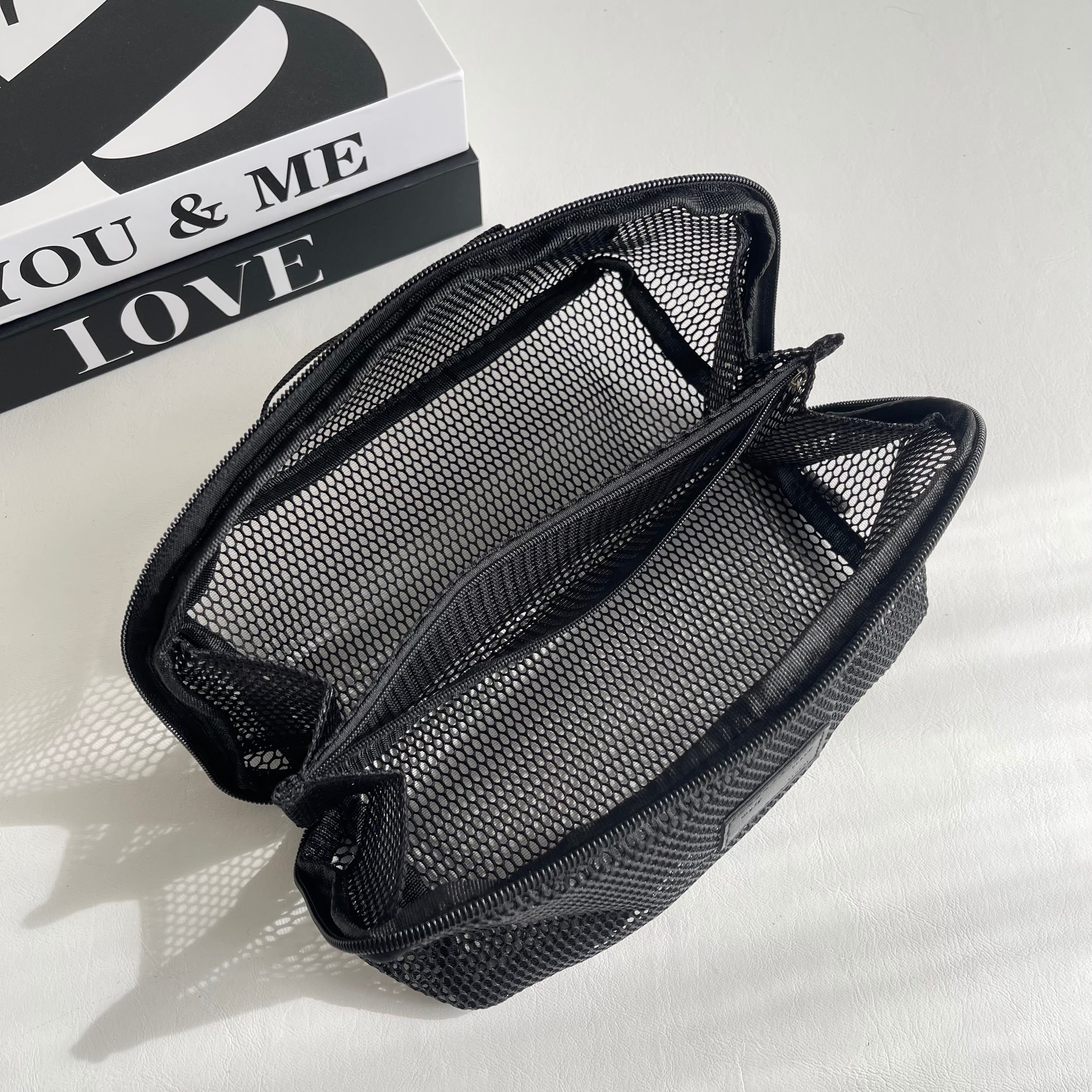 OVAL Shoulder Kago-Bag / WIDE SIZE / ポーチ付 | meong blue