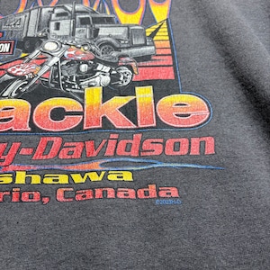 vintage 2003’s HARLEY-DAVIDSON faded black sweat parka
