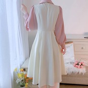 Fake Two-piece Waist-shaping Dress 5165