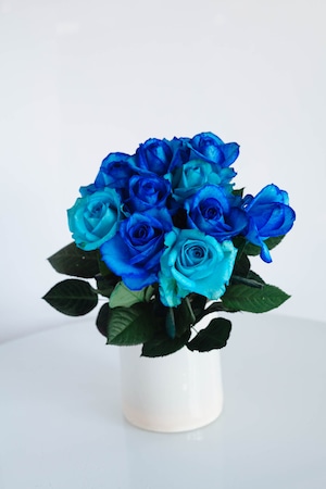 重バラ園　青いバラ花束　　7～10束　長さ約４０ｃｍ　誕生日　結婚記念日　大切な人へのギフト