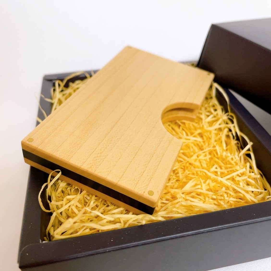 高級木材:黒檀×メープル×真鍮】名刺入れ・カードケース | woodcraftkk