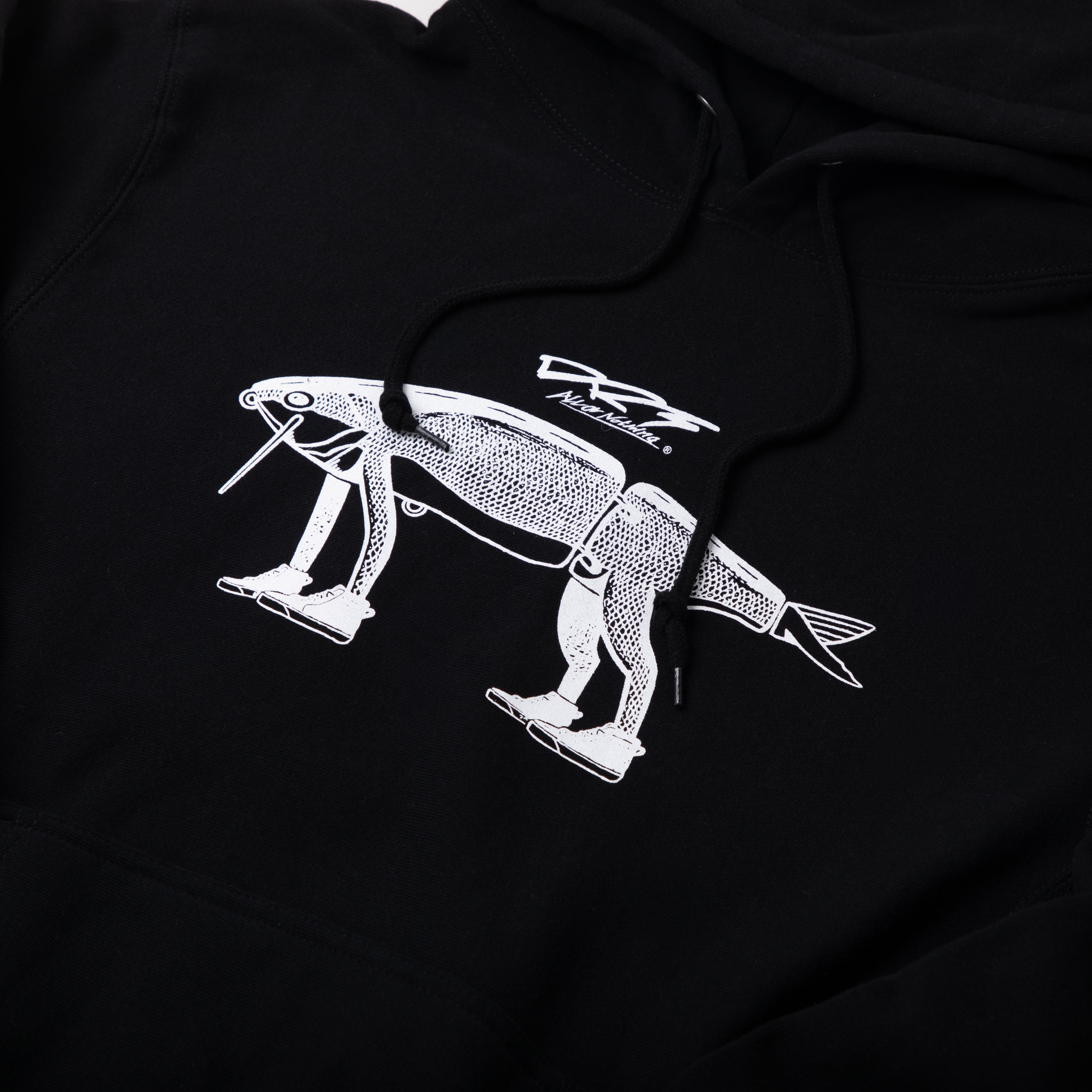 DRT×PIKE STREET MARKET] DEAD WALK 12.0oz Pullover Hoodie Black
