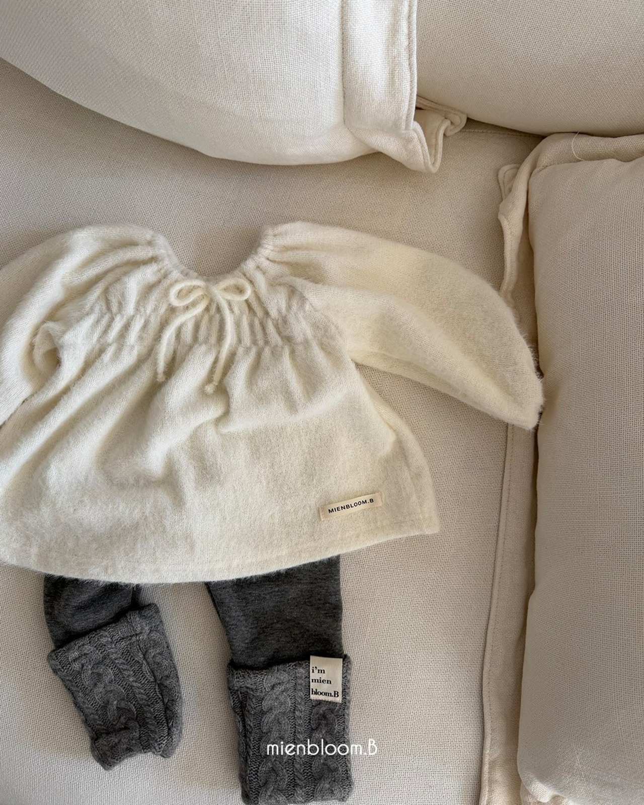 mien bloom B［取寄］mink knit leggings 26winter