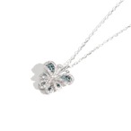 バタフラモチーフ ダイヤモンド ネックレス K18 / 0.450ct
