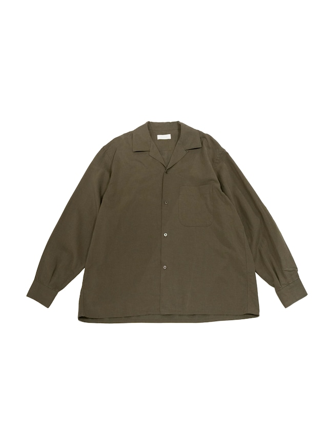 Washed Tencell Open Collar Shirts