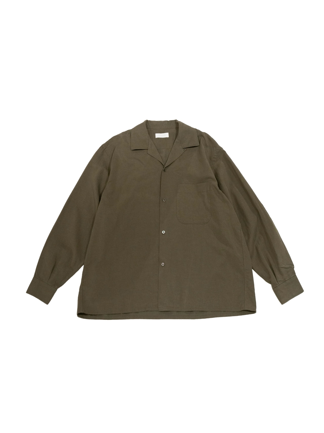 Washed Tencell Open Collar Shirts