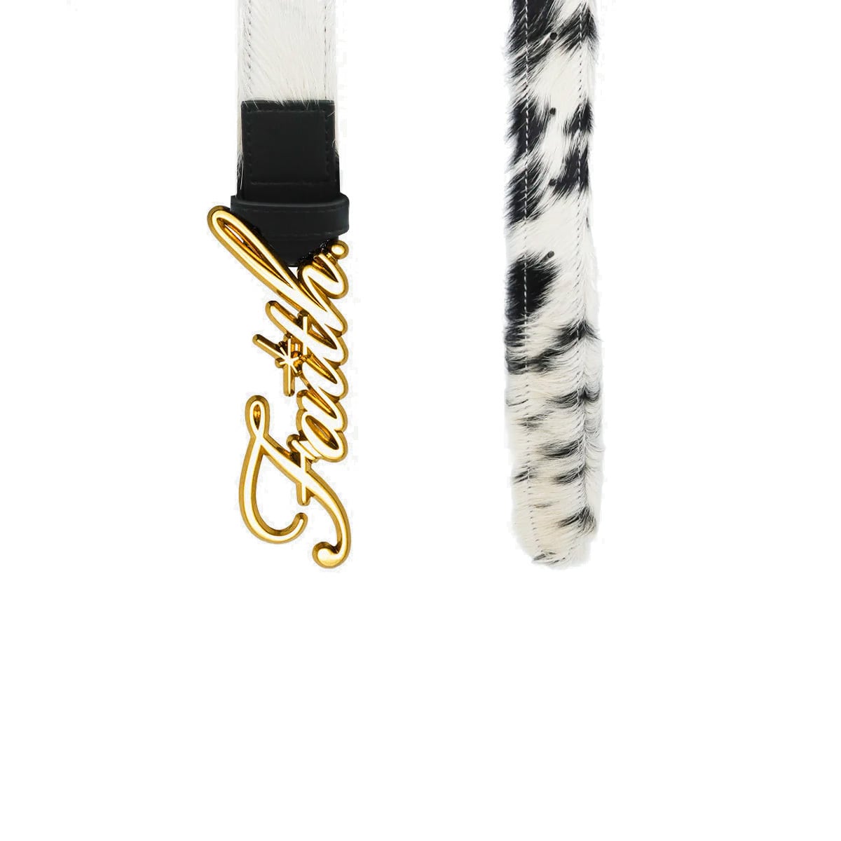 FAITH BY LUIS / COWHIDE FUR GOLD BELT | HOLICK