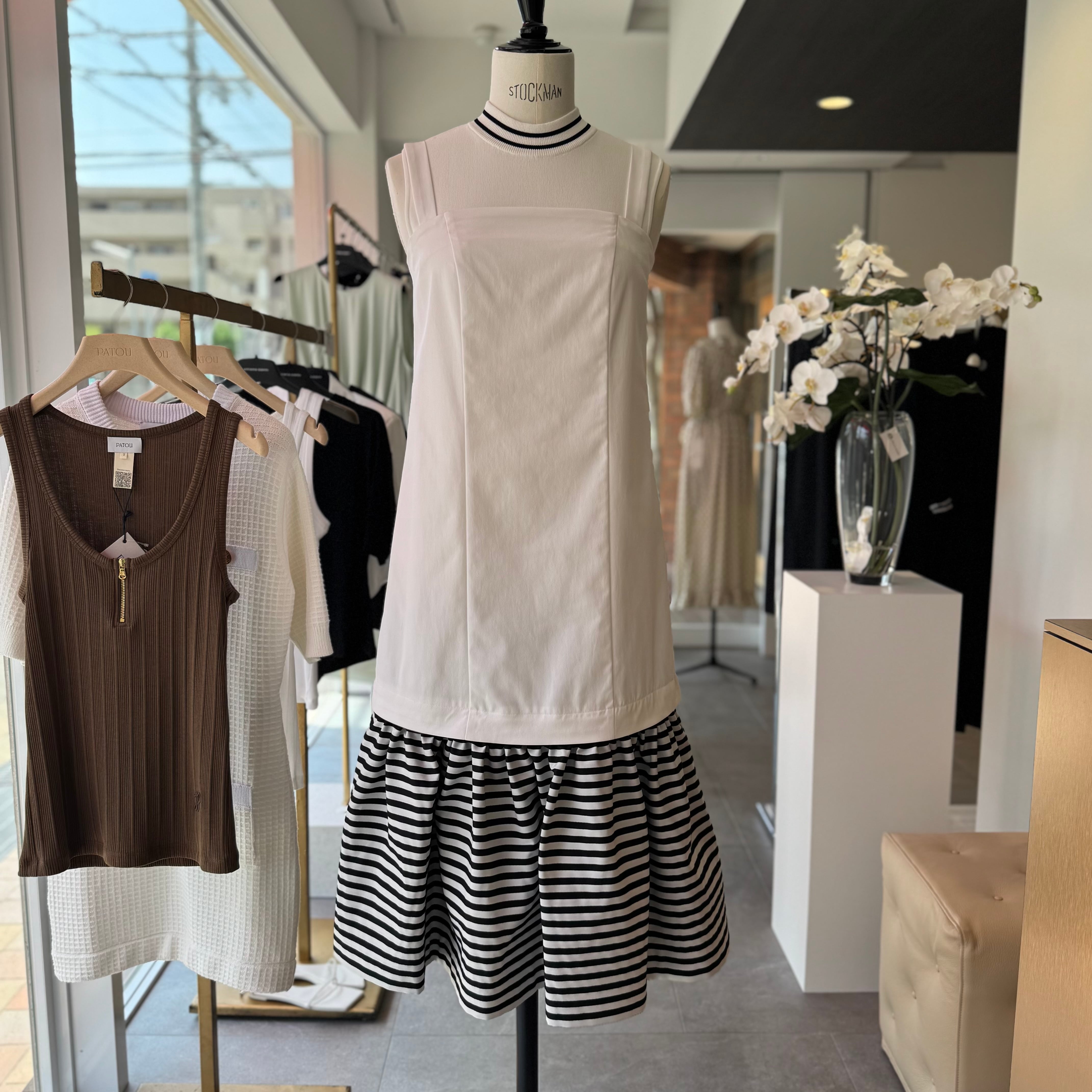 BORDERS at BALCONY BORDER STRAP DRESS | FLICKA ASHIYA